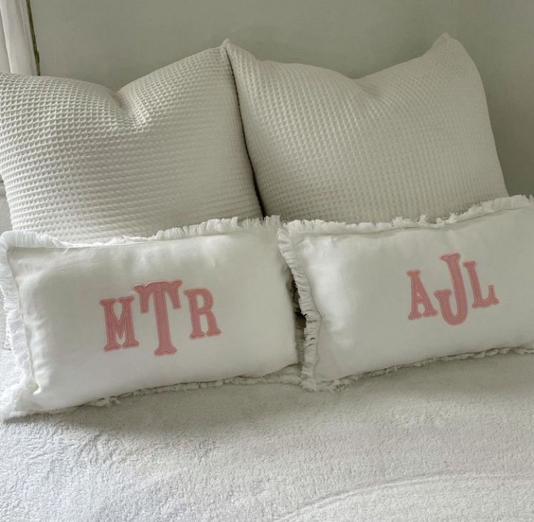 Monogram Applique Pillow