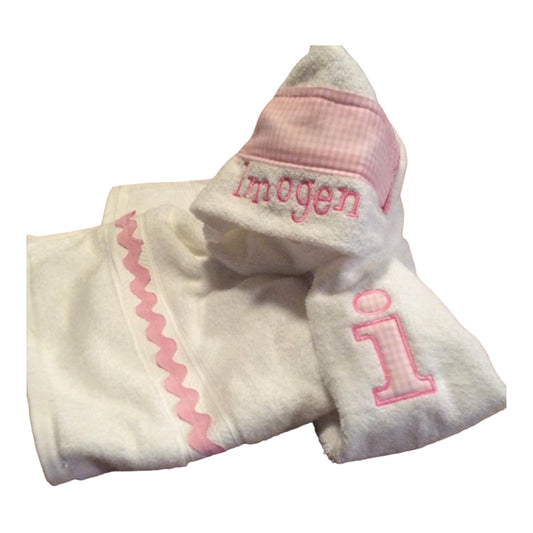 Gingham Hooded Towel