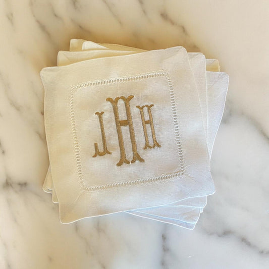 Set of 6 Linen Coasters