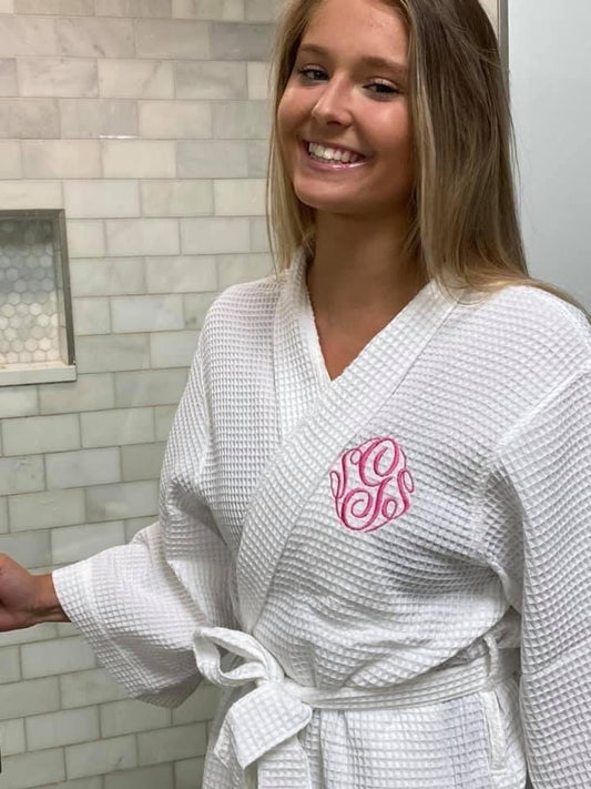 Ladies Luxury Waffle Weave Robe